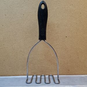 Black and Silver Potato Masher